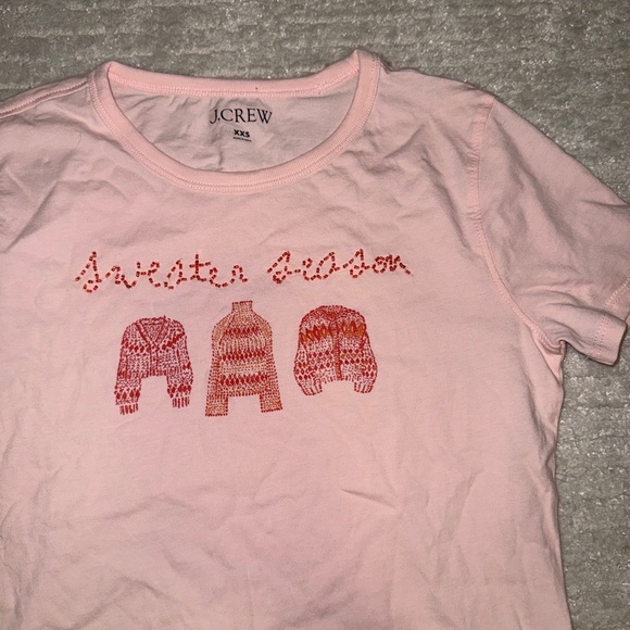 J. Crew Pink Tee - Picture 3 of 5